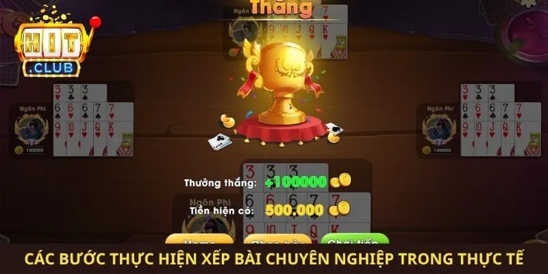 Các bước thực hiện xếp bài chuyên nghiệp trong thực tế