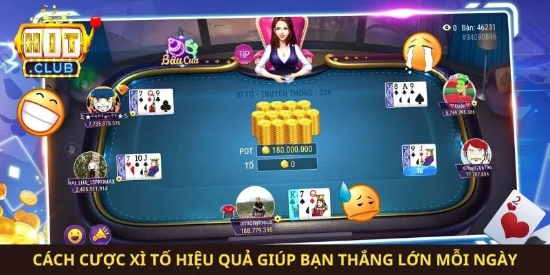 Cách Cược Xì Tố Hiệu Quả Giúp Bạn Thắng Lớn Mỗi Ngày